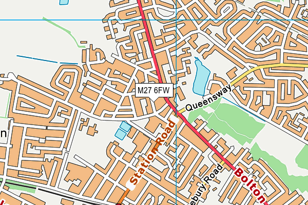 M27 6FW map - OS VectorMap District (Ordnance Survey) M27 6FW map - OS VectorMap District (Ordnance Survey)