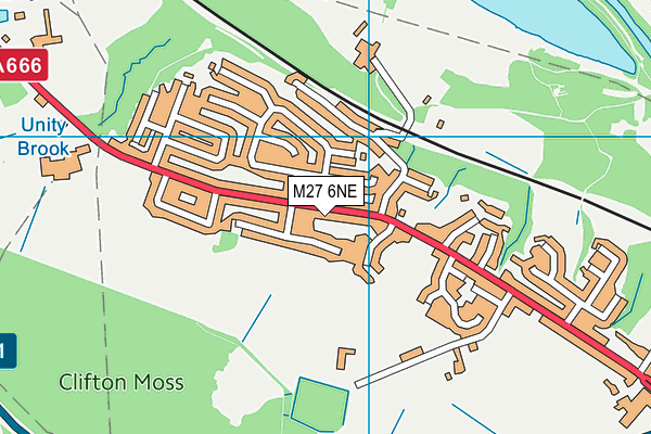 M27 6NE map - OS VectorMap District (Ordnance Survey) M27 6NE map - OS VectorMap District (Ordnance Survey)