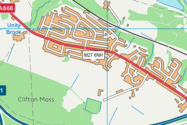 M27 6NH map - OS VectorMap District (Ordnance Survey) M27 6NH map - OS VectorMap District (Ordnance Survey)