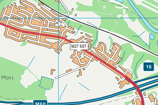 M27 6ST map - OS VectorMap District (Ordnance Survey) M27 6ST map - OS VectorMap District (Ordnance Survey)