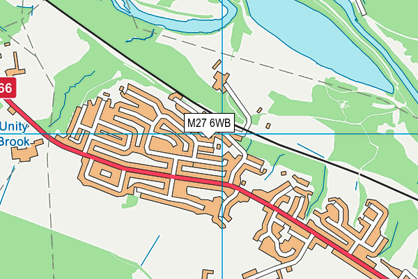 M27 6WB map - OS VectorMap District (Ordnance Survey) M27 6WB map - OS VectorMap District (Ordnance Survey)