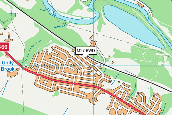 M27 6WD map - OS VectorMap District (Ordnance Survey) M27 6WD map - OS VectorMap District (Ordnance Survey)