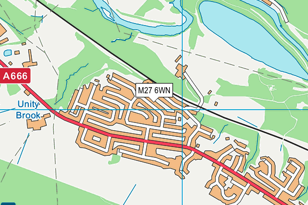 M27 6WN map - OS VectorMap District (Ordnance Survey) M27 6WN map - OS VectorMap District (Ordnance Survey)