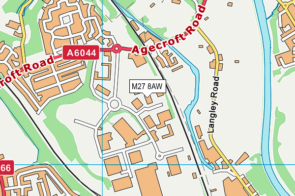 M27 8AW map - OS VectorMap District (Ordnance Survey) M27 8AW map - OS VectorMap District (Ordnance Survey)