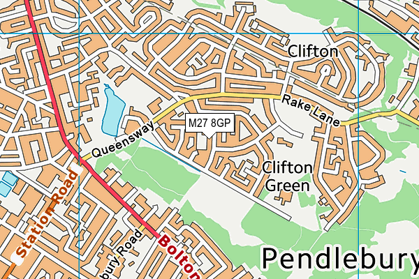 M27 8GP map - OS VectorMap District (Ordnance Survey) M27 8GP map - OS VectorMap District (Ordnance Survey)
