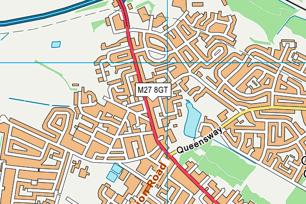 M27 8GT map - OS VectorMap District (Ordnance Survey) M27 8GT map - OS VectorMap District (Ordnance Survey)