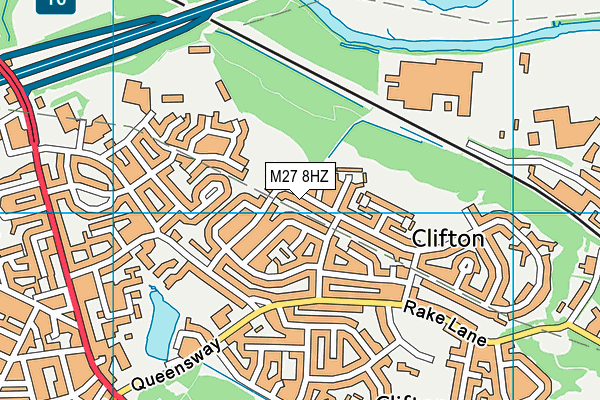 M27 8HZ map - OS VectorMap District (Ordnance Survey) M27 8HZ map - OS VectorMap District (Ordnance Survey)