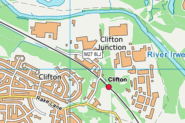 M27 8LJ map - OS VectorMap District (Ordnance Survey) M27 8LJ map - OS VectorMap District (Ordnance Survey)