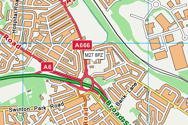 M27 8PZ map - OS VectorMap District (Ordnance Survey) M27 8PZ map - OS VectorMap District (Ordnance Survey)