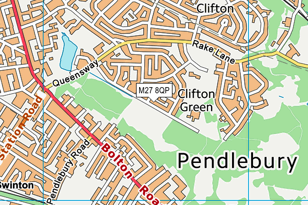 M27 8QP map - OS VectorMap District (Ordnance Survey) M27 8QP map - OS VectorMap District (Ordnance Survey)