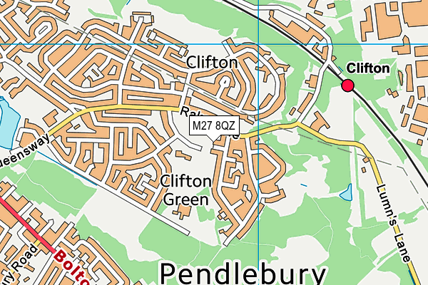M27 8QZ map - OS VectorMap District (Ordnance Survey) M27 8QZ map - OS VectorMap District (Ordnance Survey)