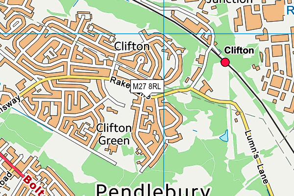 M27 8RL map - OS VectorMap District (Ordnance Survey) M27 8RL map - OS VectorMap District (Ordnance Survey)