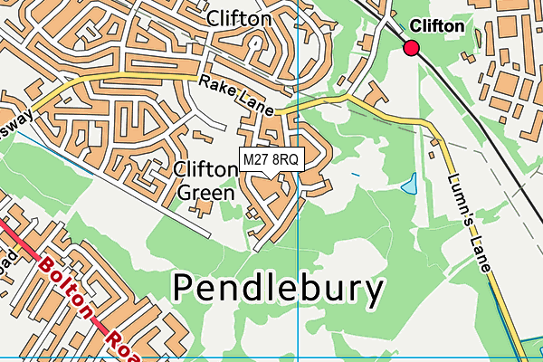 M27 8RQ map - OS VectorMap District (Ordnance Survey) M27 8RQ map - OS VectorMap District (Ordnance Survey)