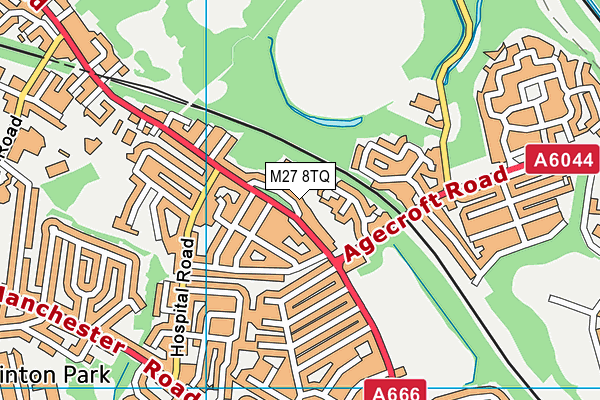 M27 8TQ map - OS VectorMap District (Ordnance Survey) M27 8TQ map - OS VectorMap District (Ordnance Survey)