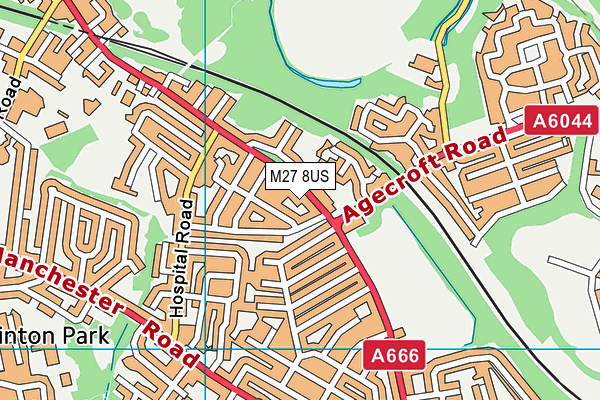 M27 8US map - OS VectorMap District (Ordnance Survey) M27 8US map - OS VectorMap District (Ordnance Survey)