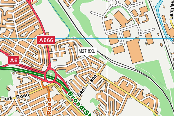 M27 8XL map - OS VectorMap District (Ordnance Survey) M27 8XL map - OS VectorMap District (Ordnance Survey)