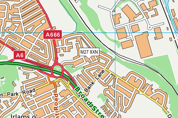 M27 8XN map - OS VectorMap District (Ordnance Survey) M27 8XN map - OS VectorMap District (Ordnance Survey)