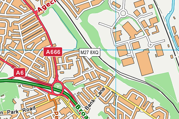 M27 8XQ map - OS VectorMap District (Ordnance Survey) M27 8XQ map - OS VectorMap District (Ordnance Survey)