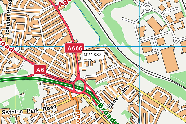 M27 8XX map - OS VectorMap District (Ordnance Survey) M27 8XX map - OS VectorMap District (Ordnance Survey)