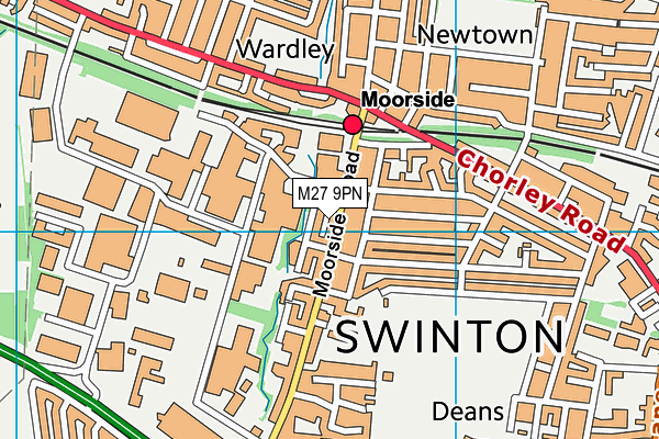 M27 9PN map - OS VectorMap District (Ordnance Survey) M27 9PN map - OS VectorMap District (Ordnance Survey)