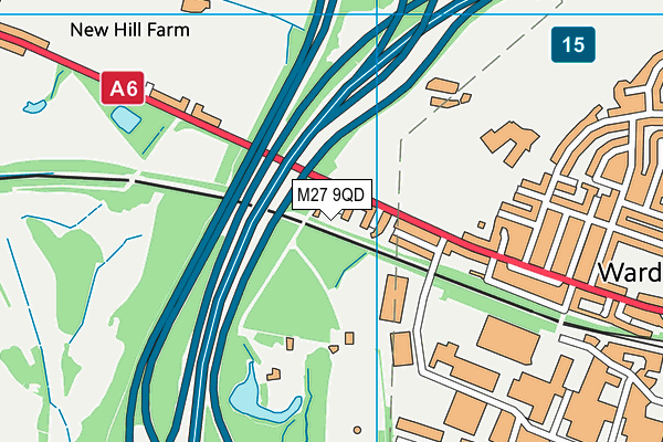 M27 9QD map - OS VectorMap District (Ordnance Survey) M27 9QD map - OS VectorMap District (Ordnance Survey)