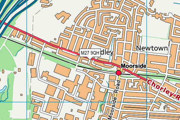 M27 9QH map - OS VectorMap District (Ordnance Survey) M27 9QH map - OS VectorMap District (Ordnance Survey)