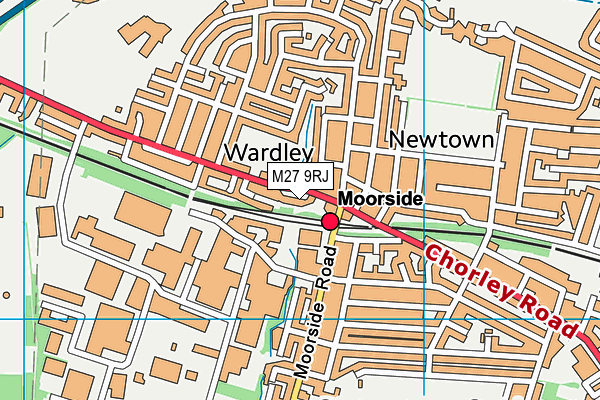M27 9RJ map - OS VectorMap District (Ordnance Survey) M27 9RJ map - OS VectorMap District (Ordnance Survey)
