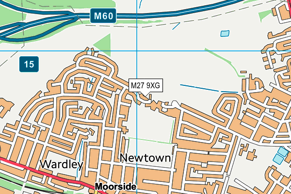 M27 9XG map - OS VectorMap District (Ordnance Survey) M27 9XG map - OS VectorMap District (Ordnance Survey)