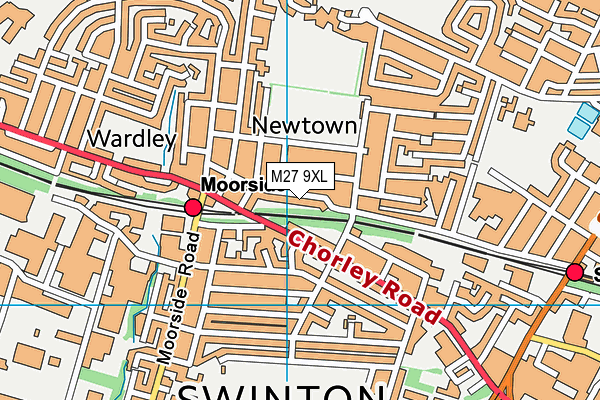 M27 9XL map - OS VectorMap District (Ordnance Survey) M27 9XL map - OS VectorMap District (Ordnance Survey)