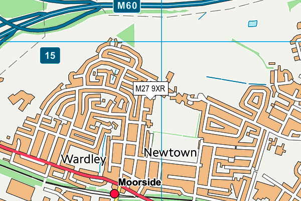M27 9XR map - OS VectorMap District (Ordnance Survey) M27 9XR map - OS VectorMap District (Ordnance Survey)