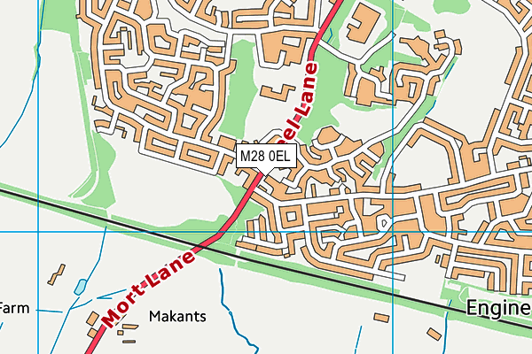 M28 0EL map - OS VectorMap District (Ordnance Survey) M28 0EL map - OS VectorMap District (Ordnance Survey)