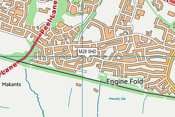 M28 0HD map - OS VectorMap District (Ordnance Survey) M28 0HD map - OS VectorMap District (Ordnance Survey)
