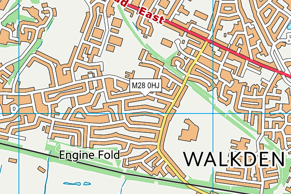 M28 0HJ map - OS VectorMap District (Ordnance Survey)