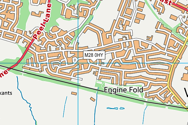M28 0HY map - OS VectorMap District (Ordnance Survey) M28 0HY map - OS VectorMap District (Ordnance Survey)