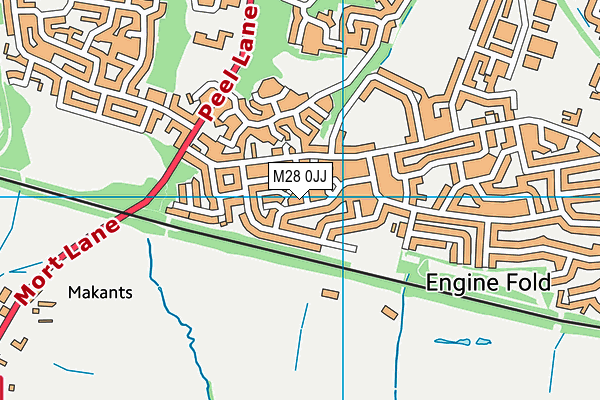 M28 0JJ map - OS VectorMap District (Ordnance Survey) M28 0JJ map - OS VectorMap District (Ordnance Survey)