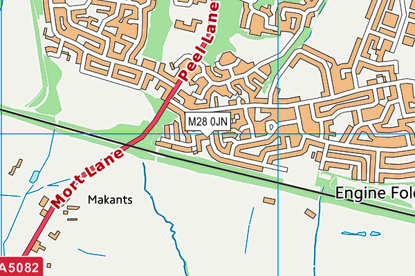 M28 0JN map - OS VectorMap District (Ordnance Survey) M28 0JN map - OS VectorMap District (Ordnance Survey)