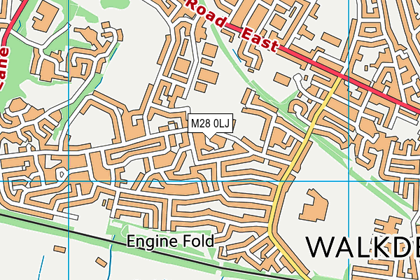 M28 0LJ map - OS VectorMap District (Ordnance Survey)