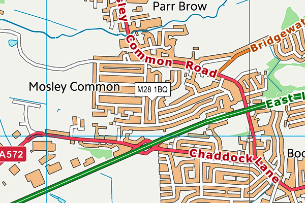 M28 1BQ map - OS VectorMap District (Ordnance Survey)
