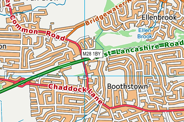 M28 1BY map - OS VectorMap District (Ordnance Survey) M28 1BY map - OS VectorMap District (Ordnance Survey)