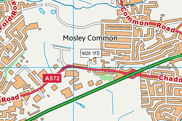M28 1FE map - OS VectorMap District (Ordnance Survey)