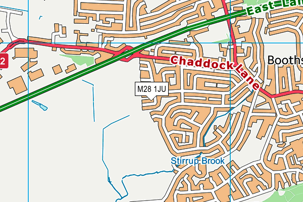 M28 1JU map - OS VectorMap District (Ordnance Survey) M28 1JU map - OS VectorMap District (Ordnance Survey)