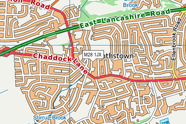 M28 1JX map - OS VectorMap District (Ordnance Survey) M28 1JX map - OS VectorMap District (Ordnance Survey)