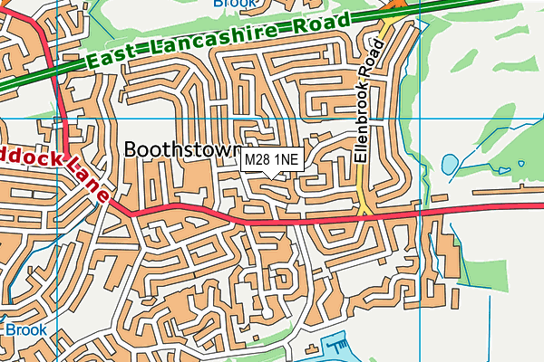 M28 1NE map - OS VectorMap District (Ordnance Survey)