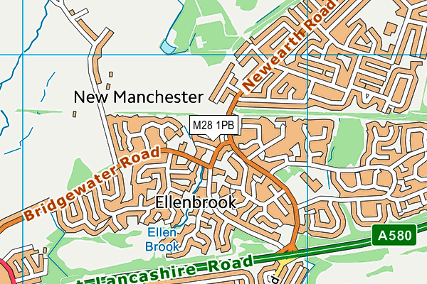 M28 1PB map - OS VectorMap District (Ordnance Survey) M28 1PB map - OS VectorMap District (Ordnance Survey)