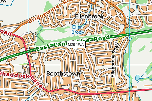 M28 1WA map - OS VectorMap District (Ordnance Survey)