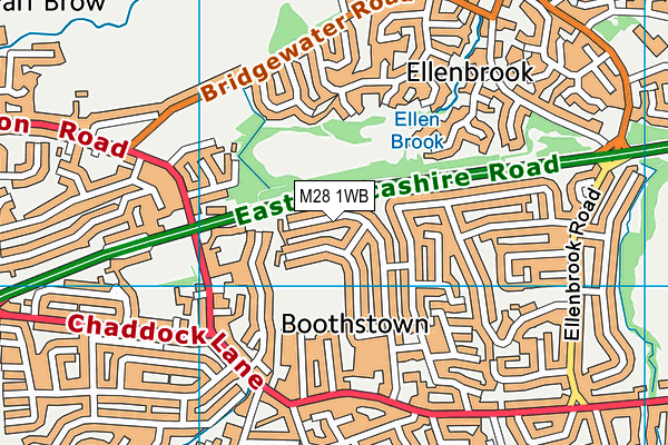 M28 1WB map - OS VectorMap District (Ordnance Survey) M28 1WB map - OS VectorMap District (Ordnance Survey)