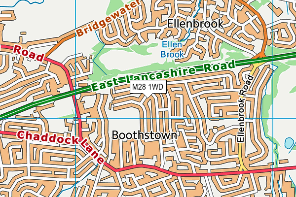 M28 1WD map - OS VectorMap District (Ordnance Survey) M28 1WD map - OS VectorMap District (Ordnance Survey)