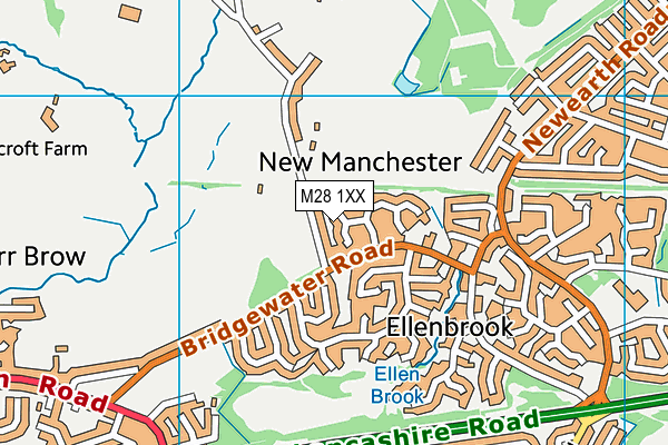 M28 1XX map - OS VectorMap District (Ordnance Survey) M28 1XX map - OS VectorMap District (Ordnance Survey)
