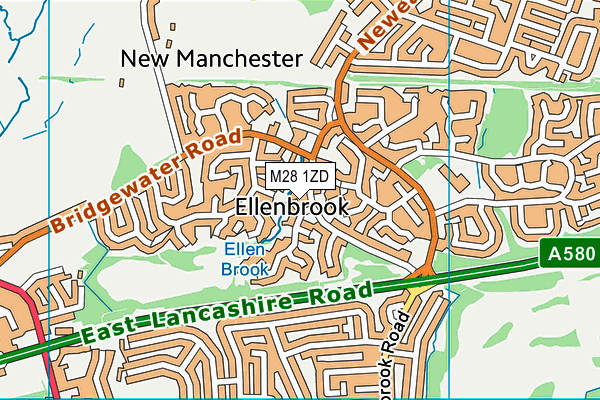 M28 1ZD map - OS VectorMap District (Ordnance Survey) M28 1ZD map - OS VectorMap District (Ordnance Survey)