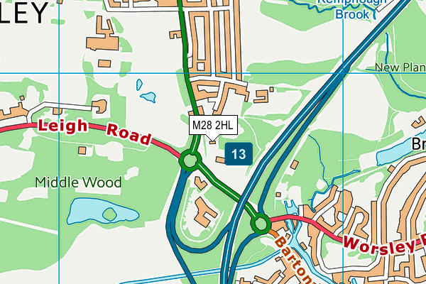 M28 2HL map - OS VectorMap District (Ordnance Survey) M28 2HL map - OS VectorMap District (Ordnance Survey)